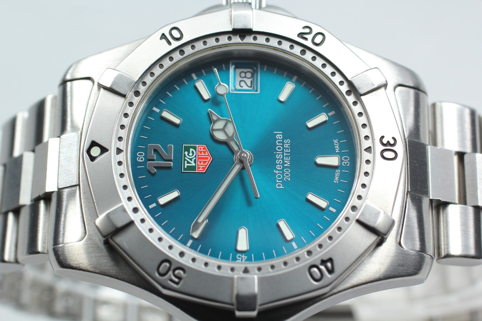 TAG HEUER Professional 2000 WK1119-1 Blue Turquoise Dial 38mm Men’s Quartz Watch