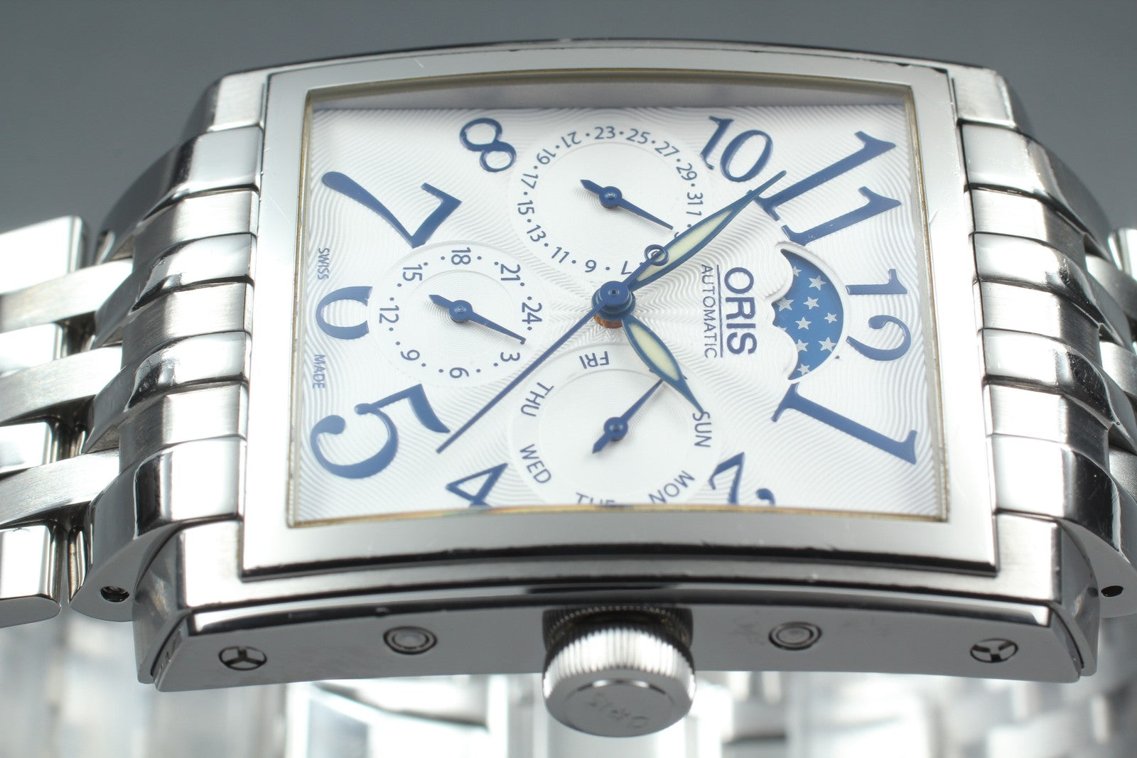 [Exc+5] ORIS Rectangular Complication 7658 Moon Phase 33mm Automatic Men's Watch