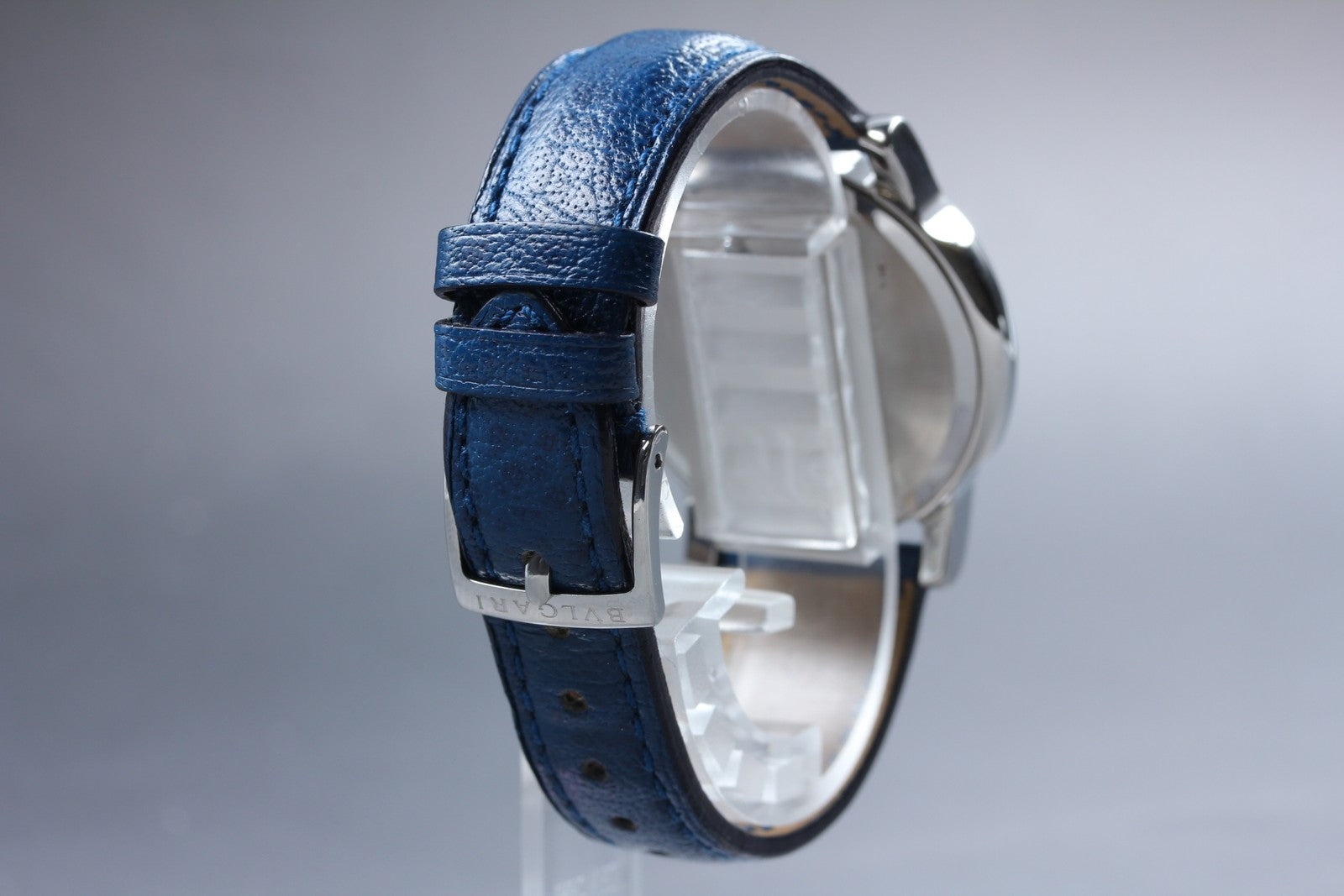 [Exc+5 Box] BVLGARI Solotempo ST35S 35mm Blue Dial Unisex Quartz Watch