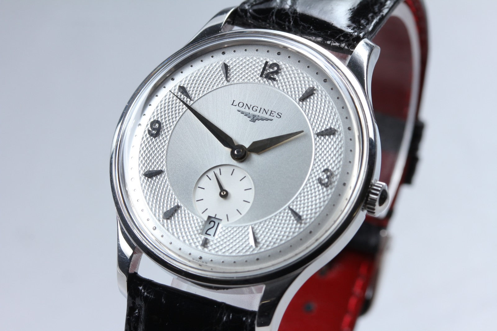 LONGINES  Longines Grand L4.685.4 Silver Automat Men's Watch 35mm From JAPAN