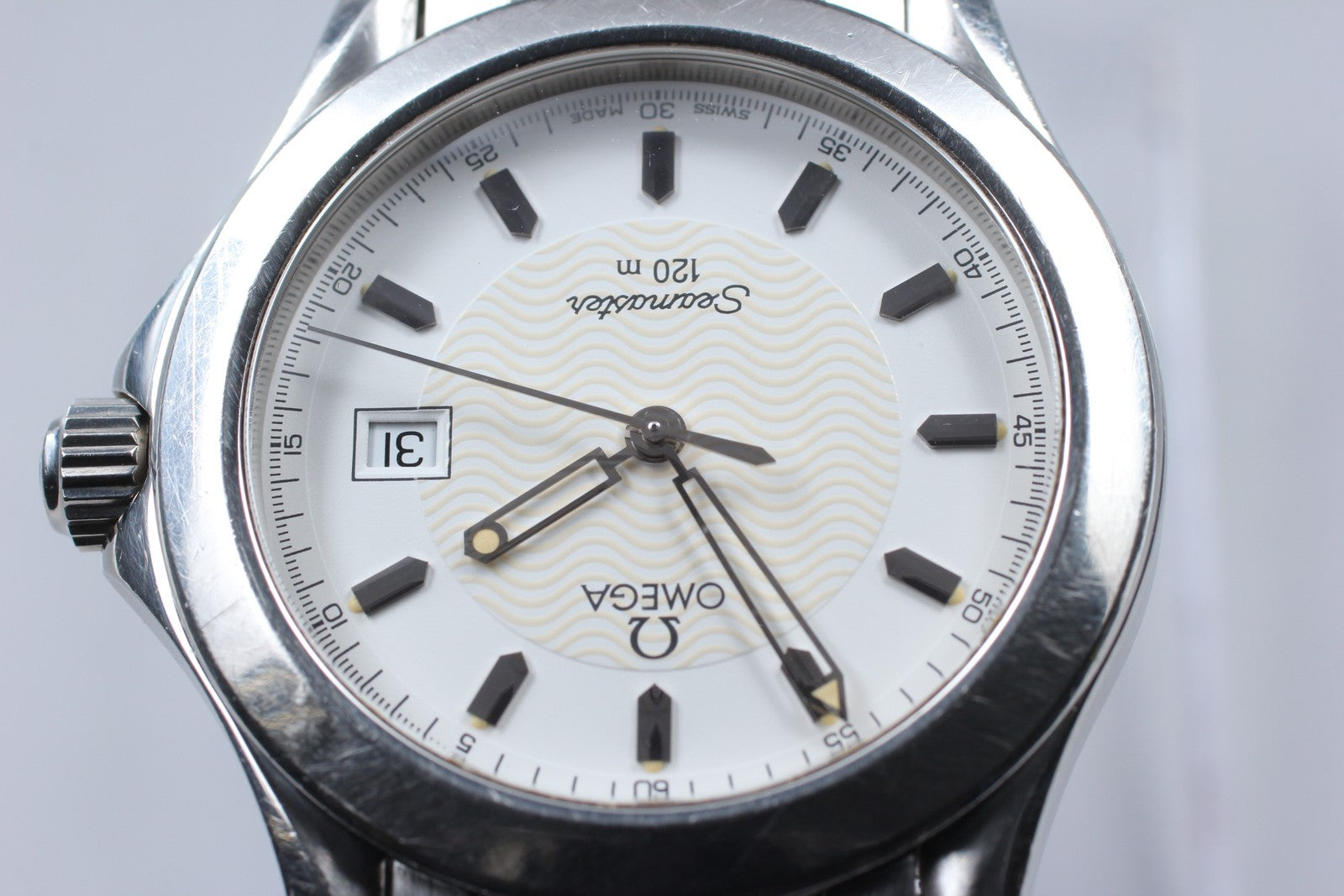 Exc+5 OMEGA Omega Seamaster 120m 2511.21 Ref.196 1501 Quartz Men's Watch 36mm JP