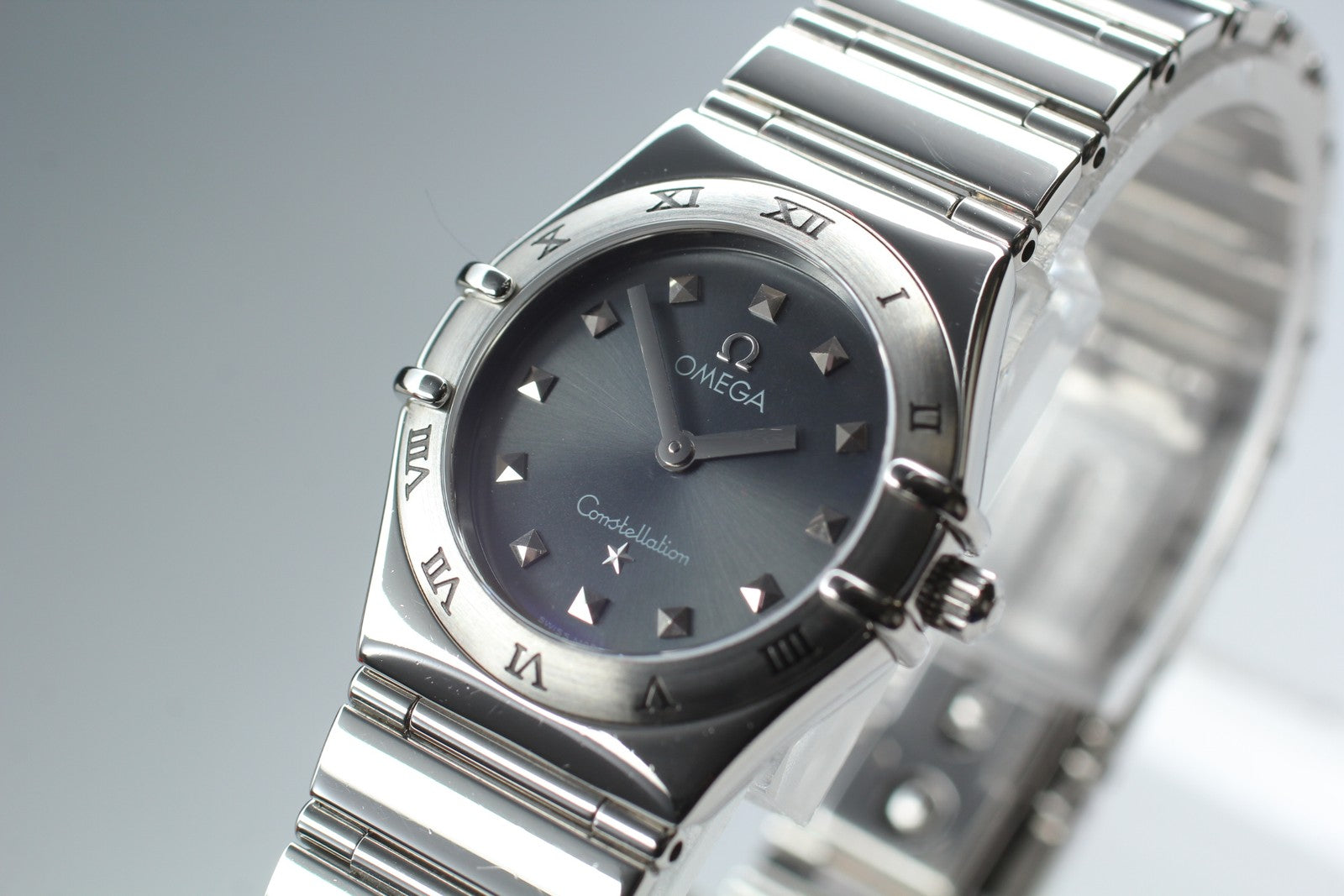 OMEGA Constellation My Choice 1571.51 Quartz Gray Ladies Watch 25mm JAPAN Box