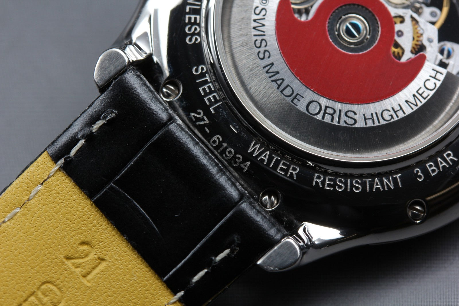ORIS Artelier Skeleton 7591-01 Date Silver Black 39mm Automatic Men's Watch