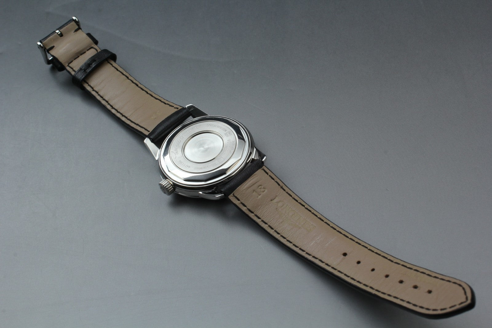 Longines Conquest Heritage L1.611.4 34mm Silver Black Automatic Mens Watch [Box]