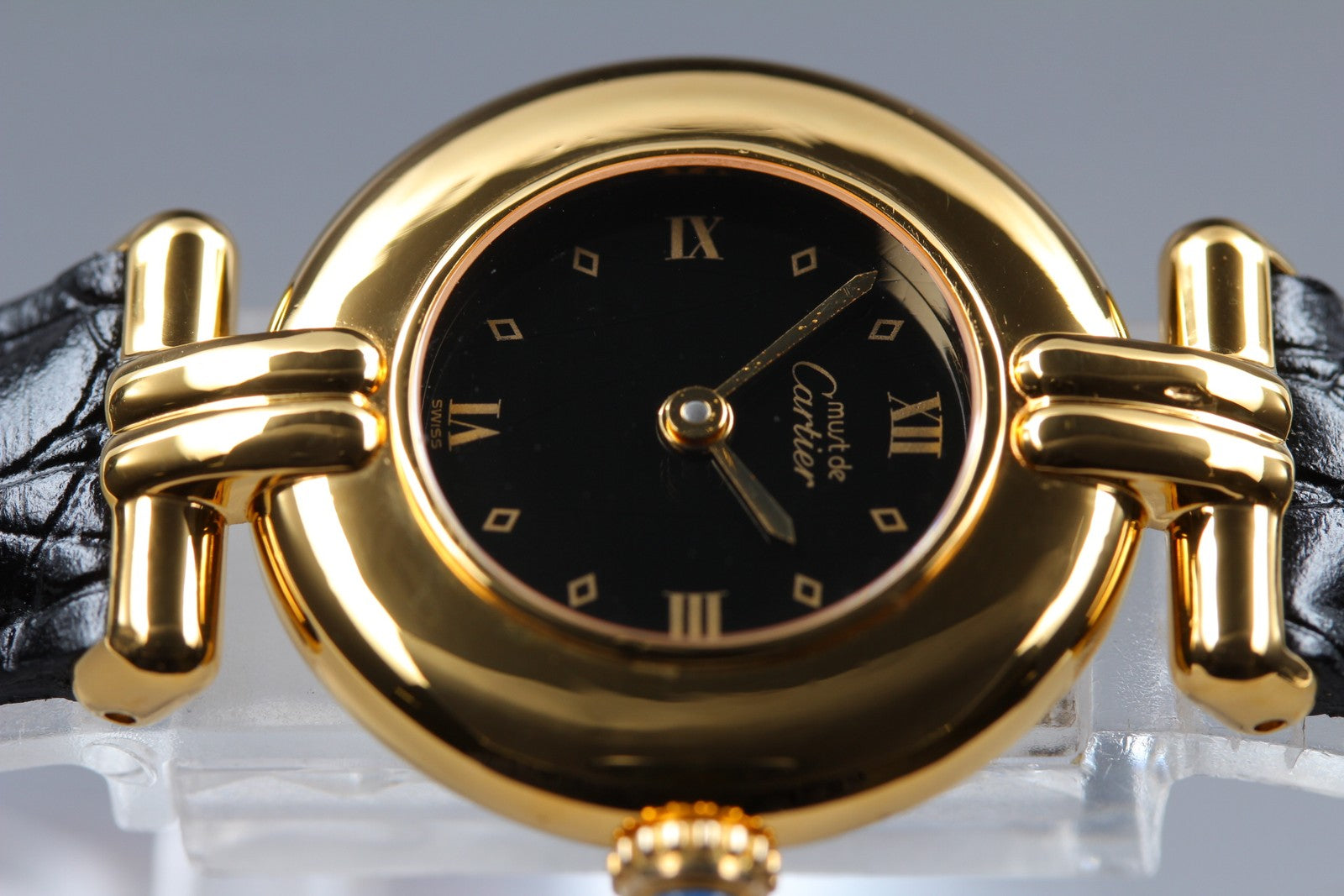 Vintage [Near MINT-] Cartier Must Colisee Vermeil 590002 Women's Quartz Watch