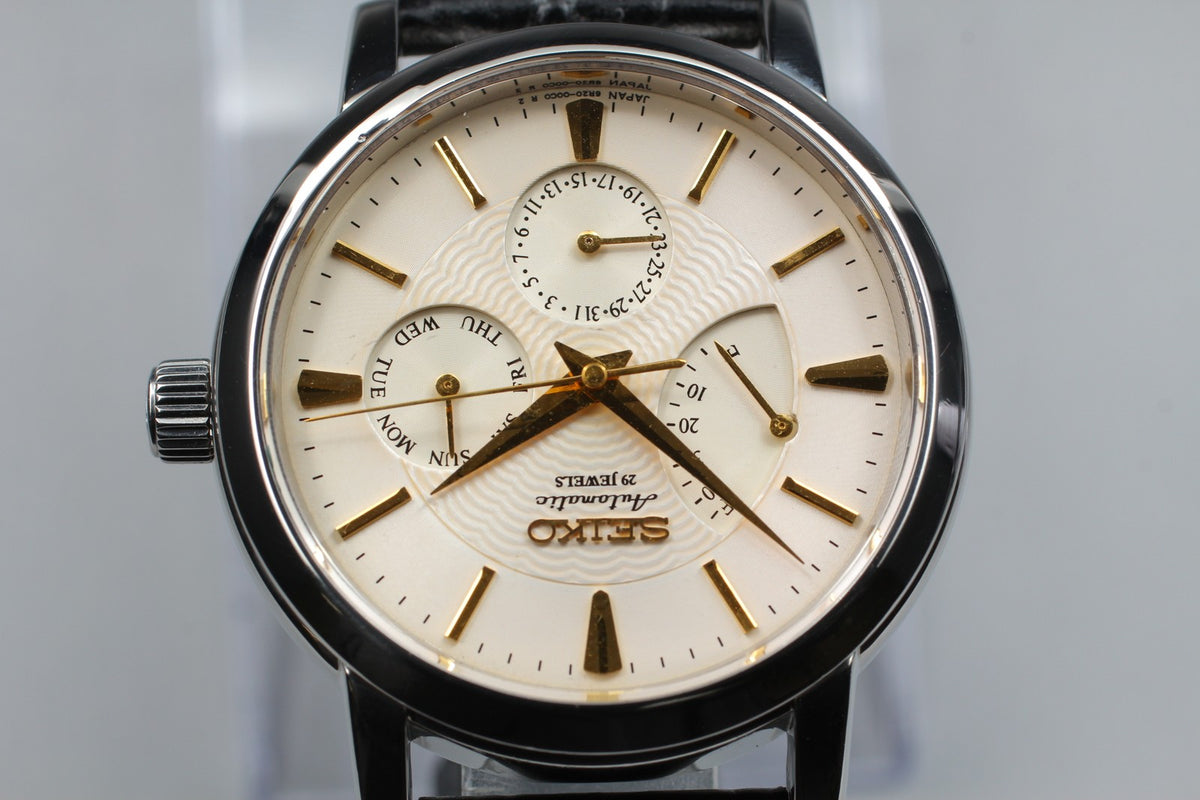 [Exc+5] SEIKO Mechanical 6R20-00B0 SARC005 Ivory Black Automatic Men's Watch JP