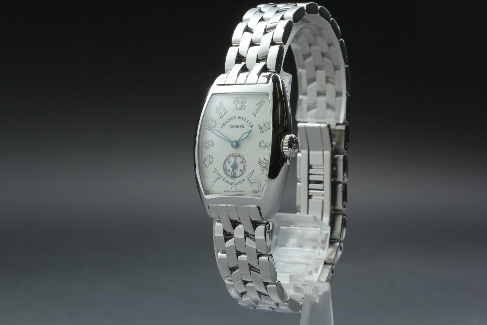 [Near MINT Box] Franck Muller Tonneau Curvex 1750S6 Silver Manual Women's Watch