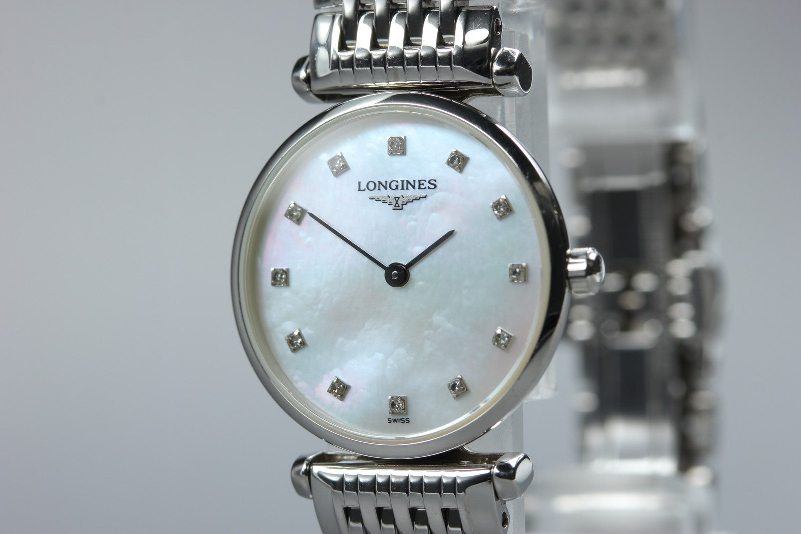 LONGINES Grand Classic L4.209.4 White Diamant 24mm Women's Quartz Watch [Box]