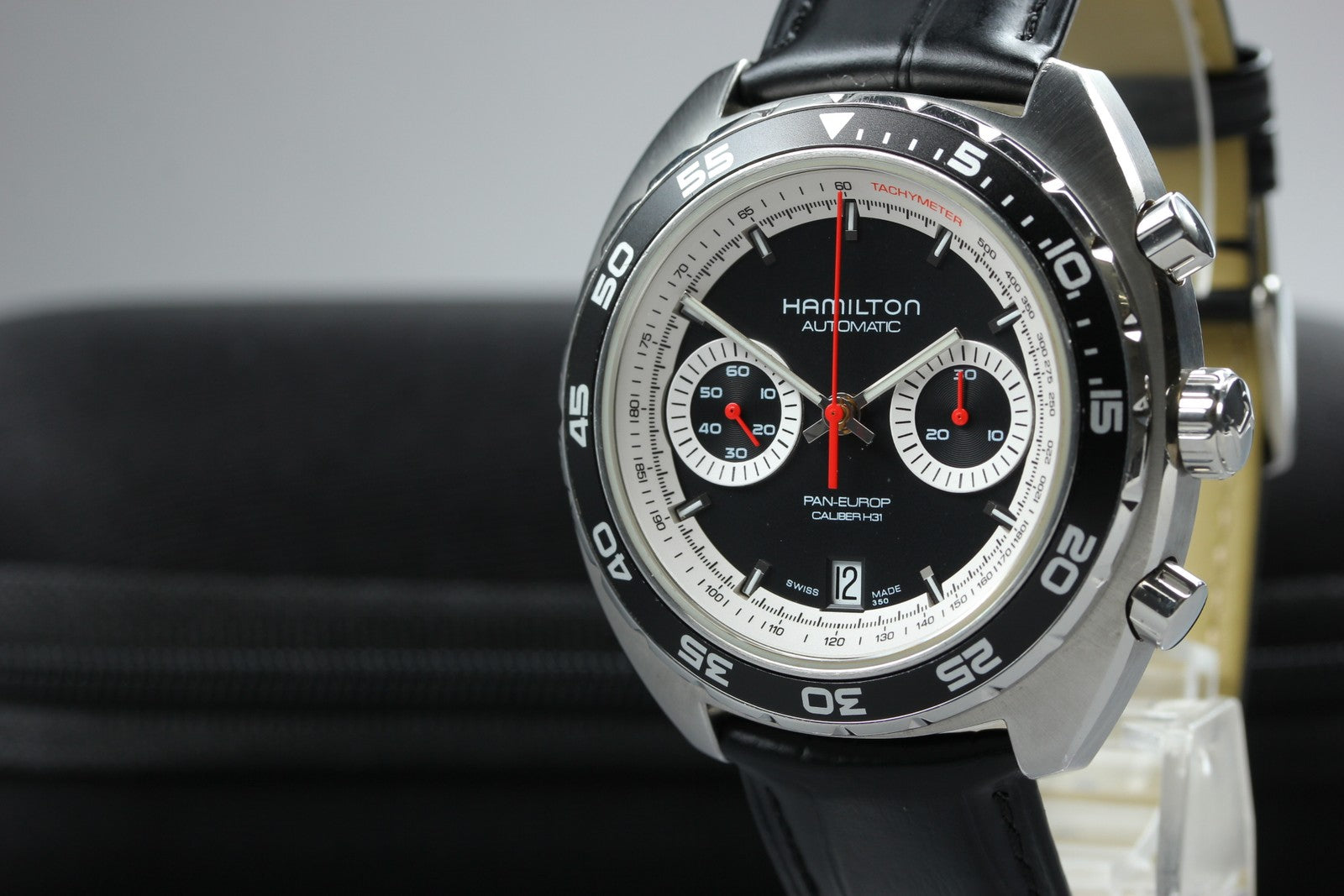 HAMILTON Pan Europ H357560 Chronograph 44mm Automatic Black Men's Watch