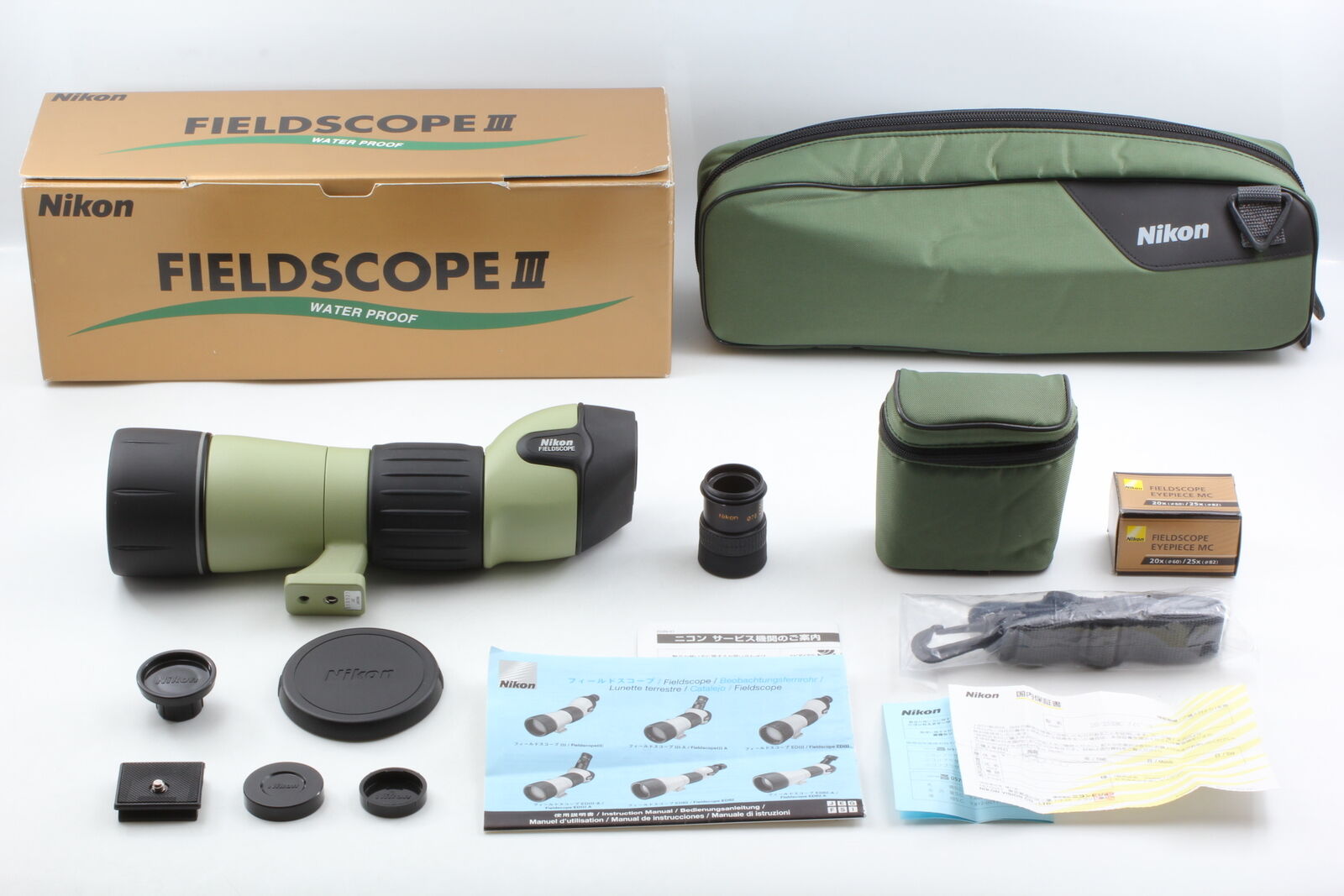 [ MINT w/Box Case] Nikon Fieldscope Field Scope III D60 Eyepiece 20x From JAPAN