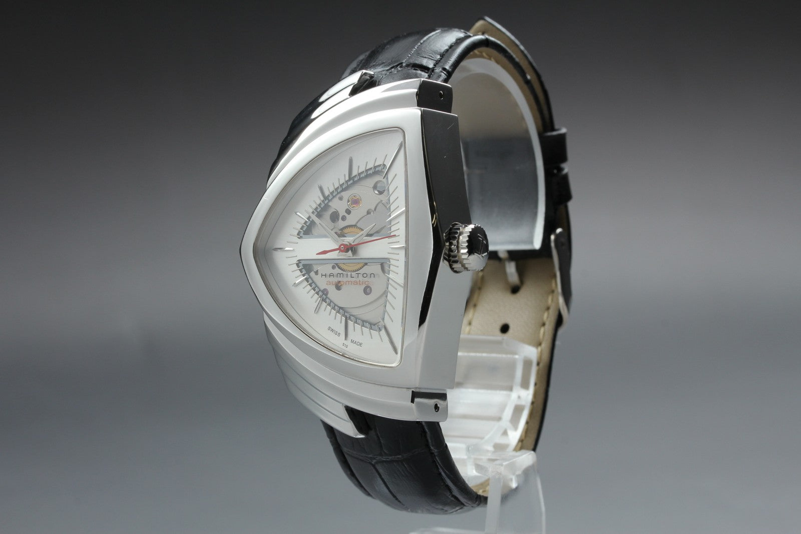 [Near MINT] Hamilton Ventura H245150 Automatic Silver Men's Watch 35mm JAPAN Box