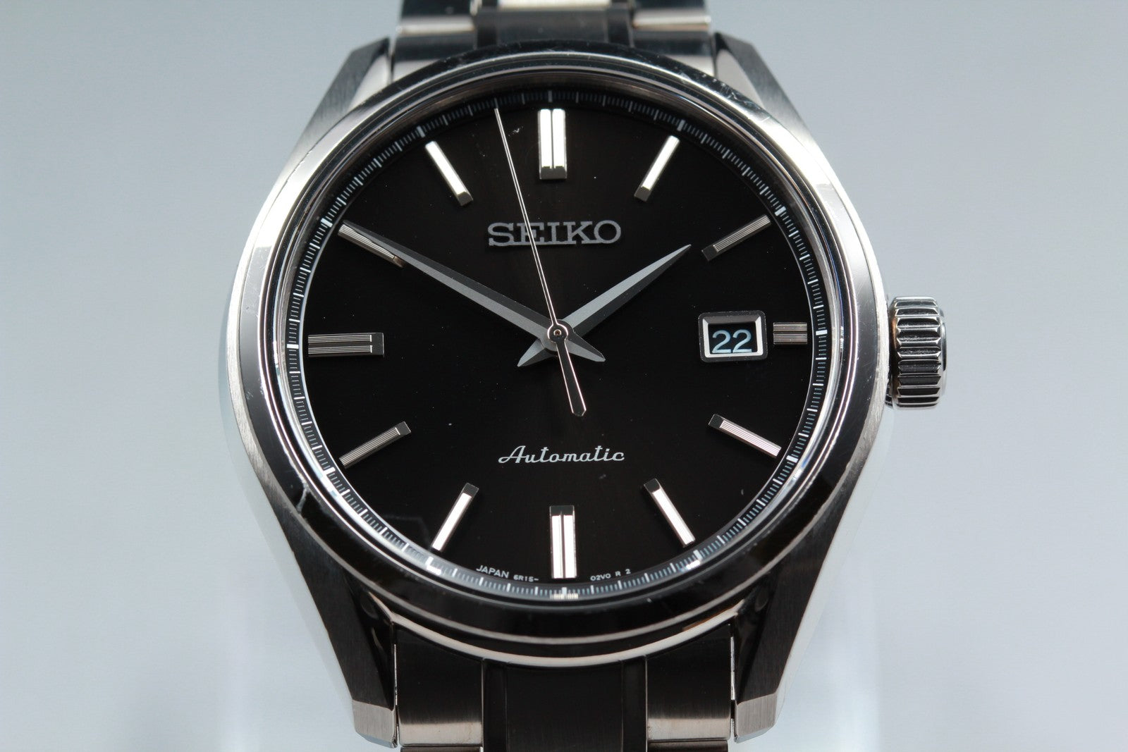 Exc+5* SEIKO Presage 6R15-03P0 Automatic Black Dial Boy's Watch 40mm JAPAN