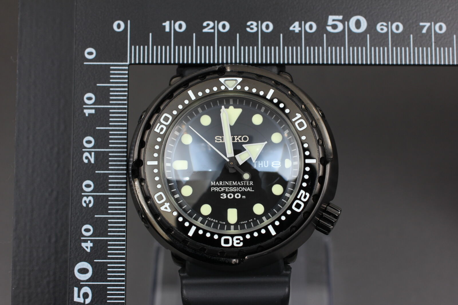 [Exc+5 w/Box] SEIKO PROSPEX MARINE MASTER 7C46-0AG0 SBBN035 Tuna 300m Mens JAPAN