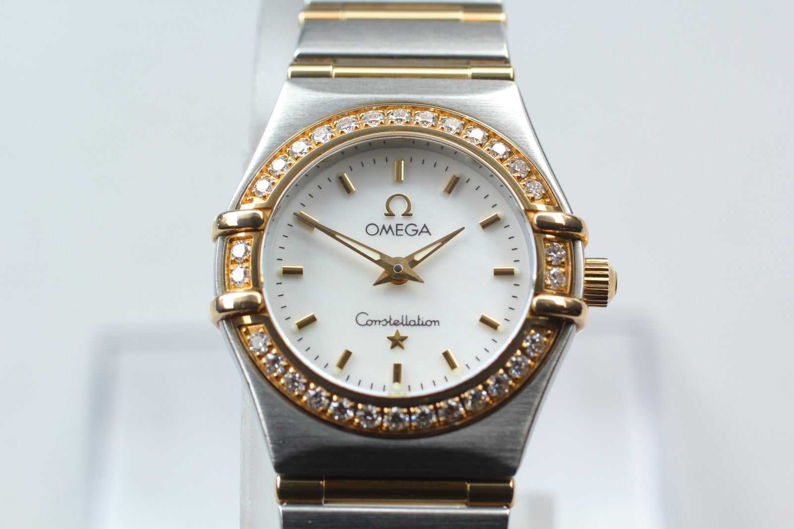 OMEGA Constellation Mini 895.1203 Cal.1456 Diamond 22mm Quartz Womens Watch