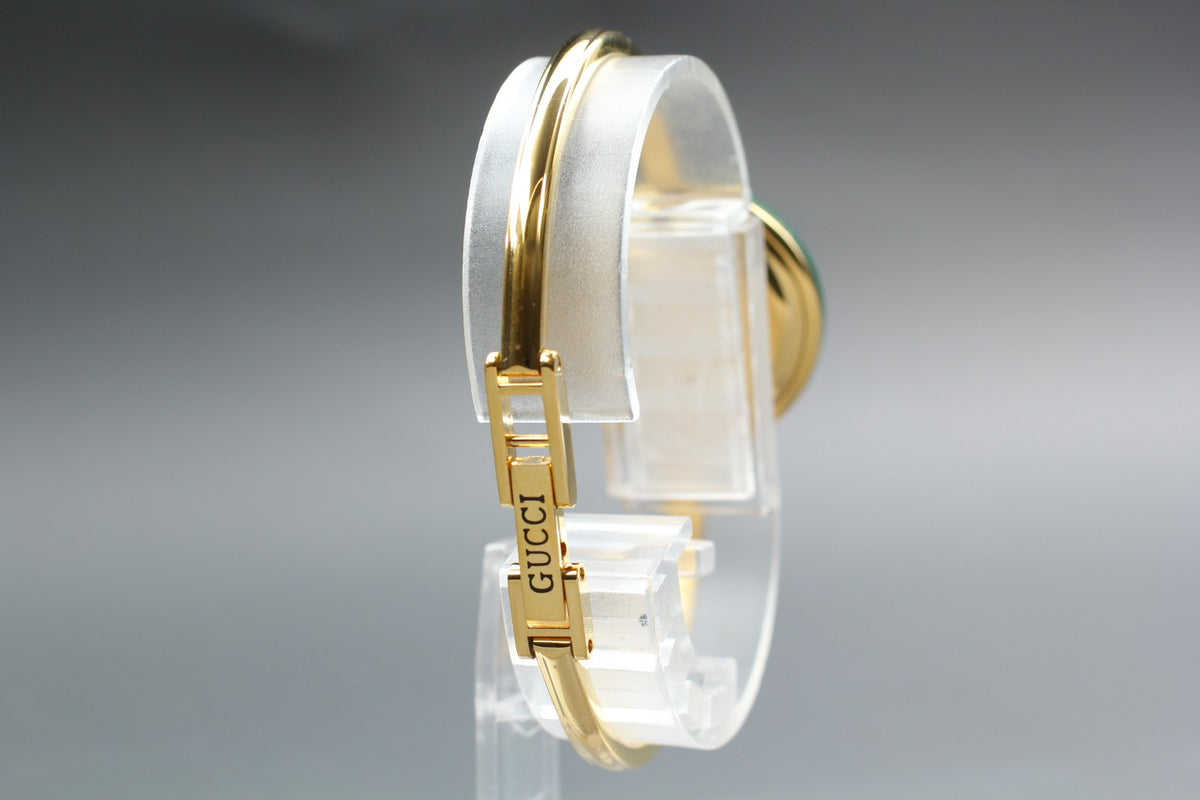 New Batt Vintage GUCCI Change Bezel 11/12.2 Quartz Women's Watch 25mm JAPAN Box