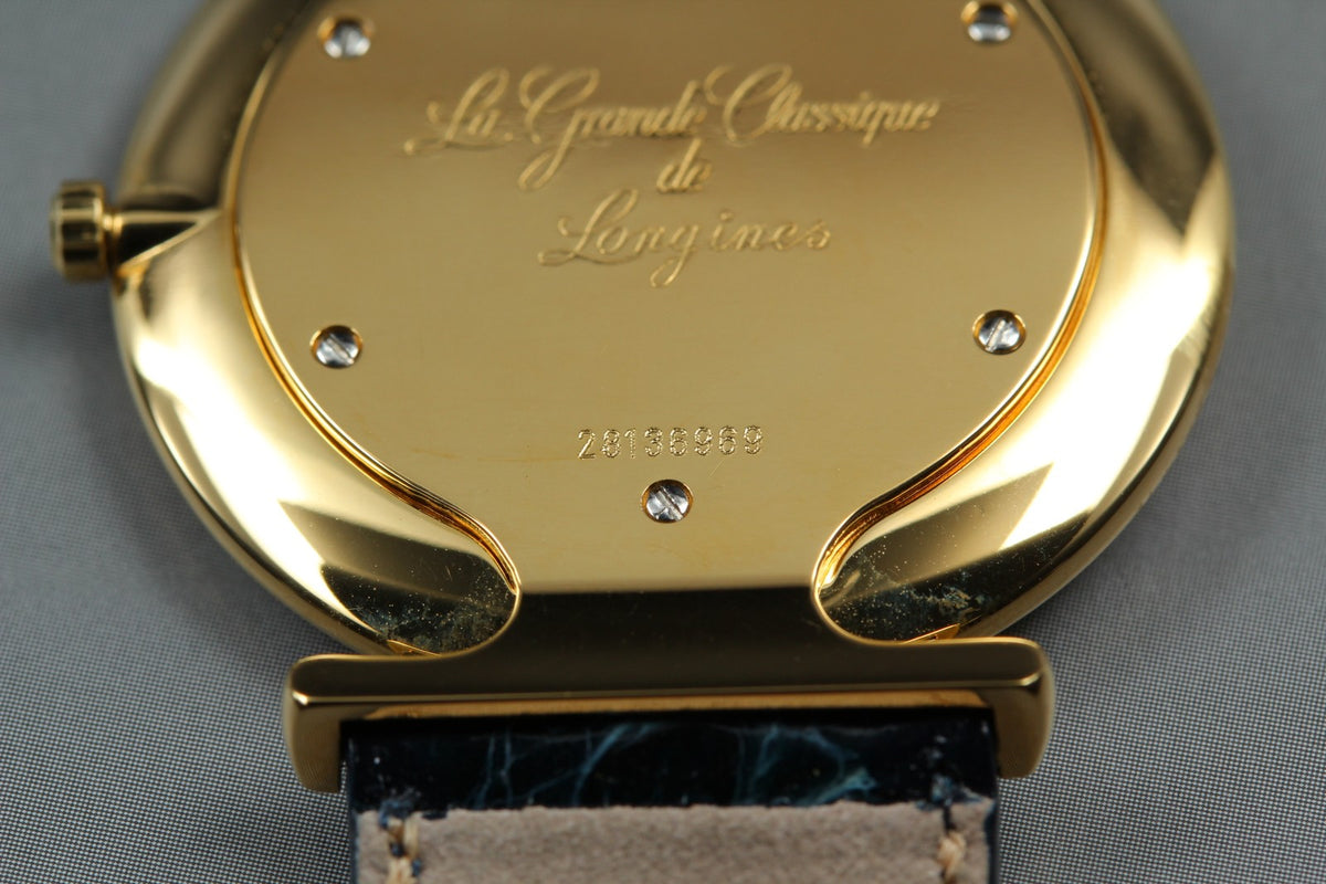 LONGINES La Grande Classique L4.635.2 Quartz Gold Women's Watch 33mm JAPAN Box