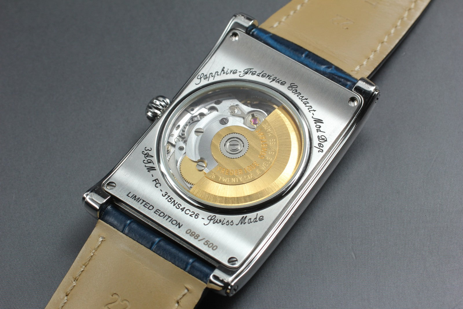 Limited [Exc+5 Box] FREDERIQUE CONSTANT FC-315NS4C26 Blue Automatic Men's Watch