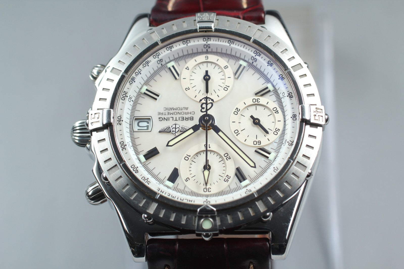 [Exc+5 Box] BREITLING Chronomat A13352 Chronograph White AT 39mm Men's Watch