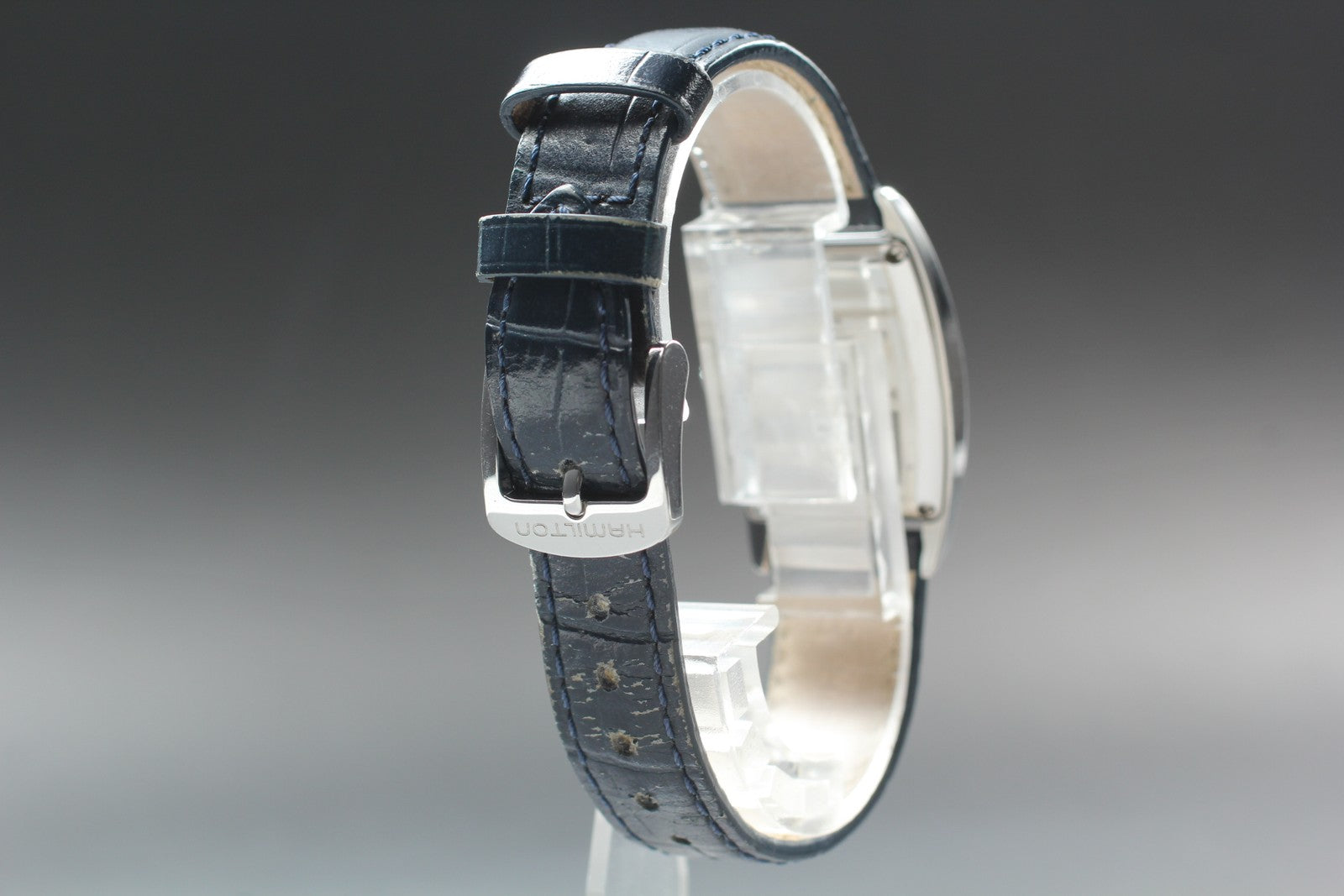 New Batt[Exc+5]Box Hamilton American Classic Bolton H133210 QZ Watch 24mm JAPAN