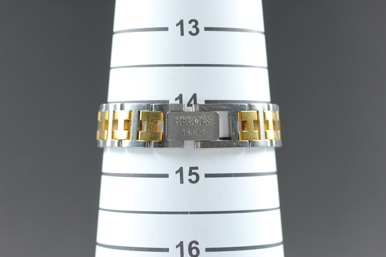 New Batt HERMES Rally Quartz Gold Dial Women's Watch 20mm From JAPAN