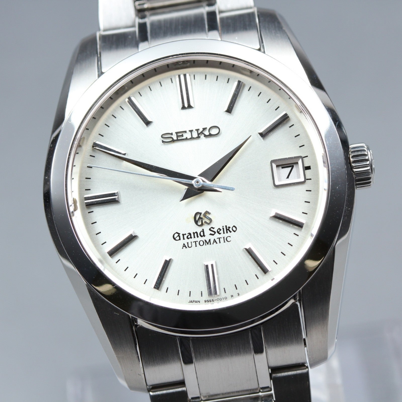 SEIKO Grand Seiko SBGR001 9S55-0010 Silver Automatic Date Men's Watch 36mm JAPAN