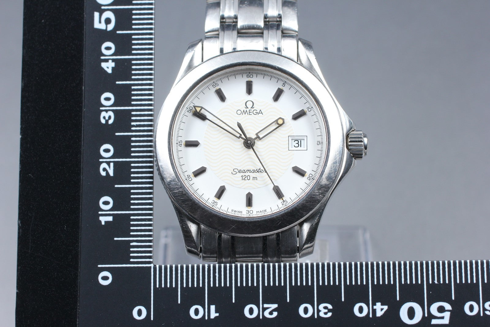 Exc+5 OMEGA Omega Seamaster 120m 2511.21 Ref.196 1501 Quartz Men's Watch 36mm JP