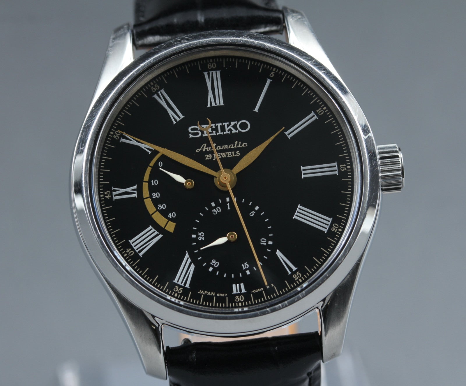SEIKO Presage 6R27-00G0 SARW013 Black Dial 40mm Men's Automatic Watch JAPAN
