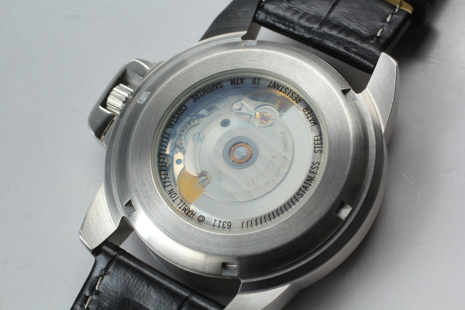 [Exc+5 Box] Hamilton Khaki Date Automatic 6311 Black Silver 40mm Men's Watch