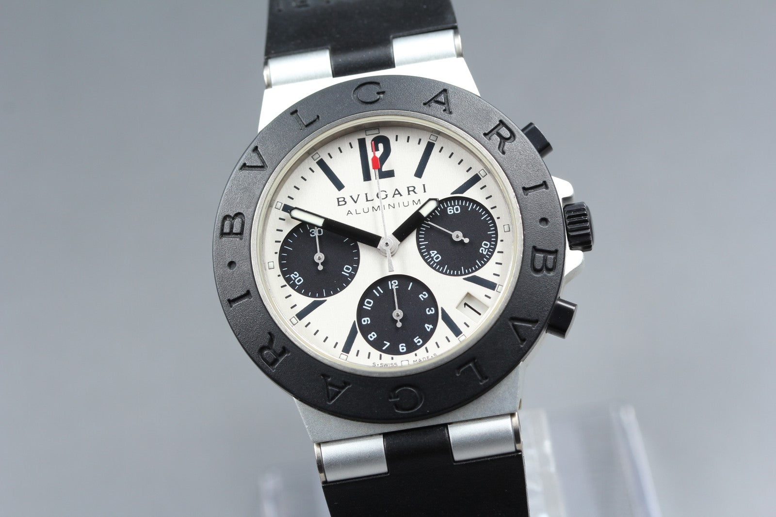BVLGARI Diagono AC38TA Automatic Chronograph Men's Watch 38mm JAPAN Box