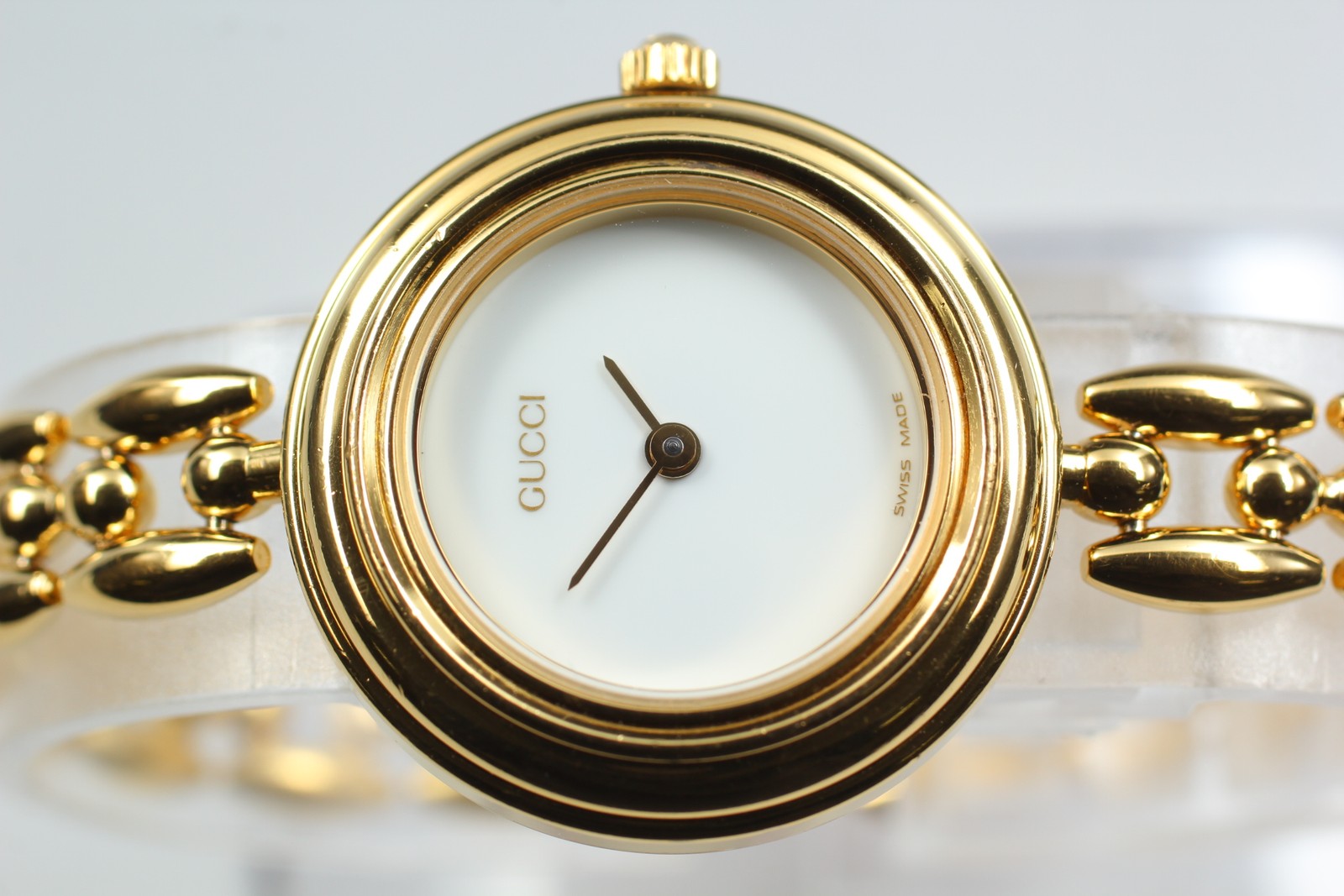 Vintage Gucci Change Bezel 11/12.2 Gold 26mm Bracelet Women's Quartz Watch