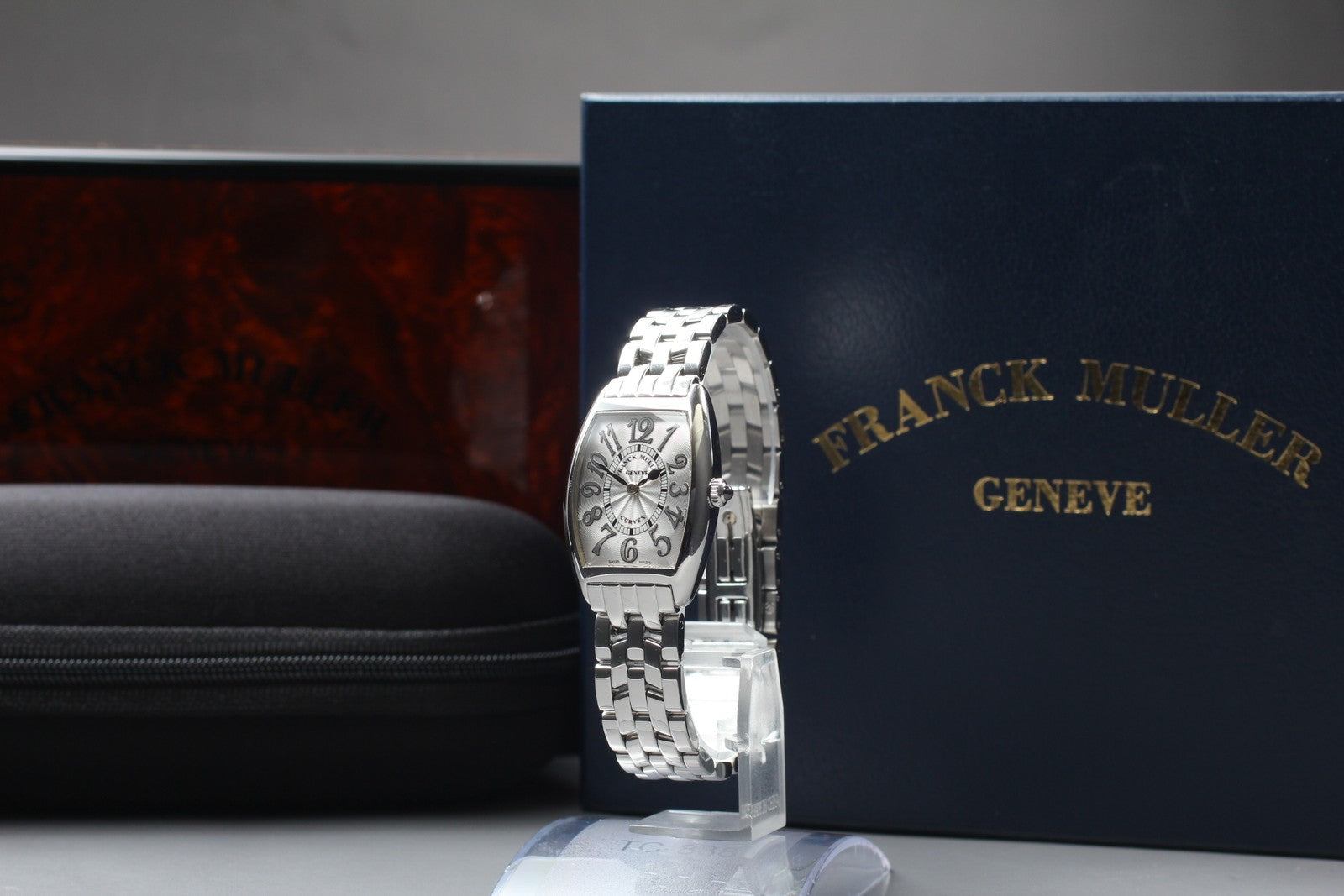 [Exc+5 Box] Franck Muller Tonneau Curvex 1752QZ Silver Women's Quartz Watch JP