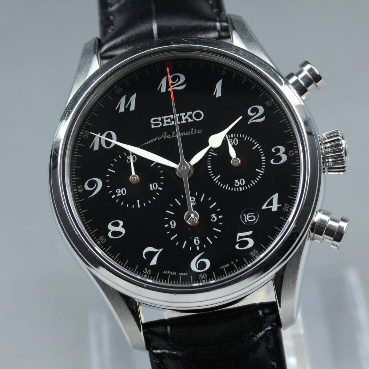 SEIKO Presage SRQ021 8R48-00H0 Automatic Chronograph Men's Watch 42mm From JAPAN