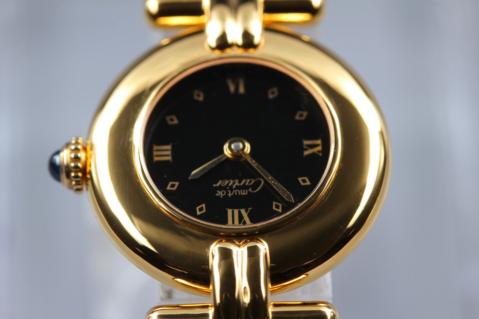 Vintage [Near MINT-] Cartier Must Colisee Vermeil 590002 Women's Quartz Watch