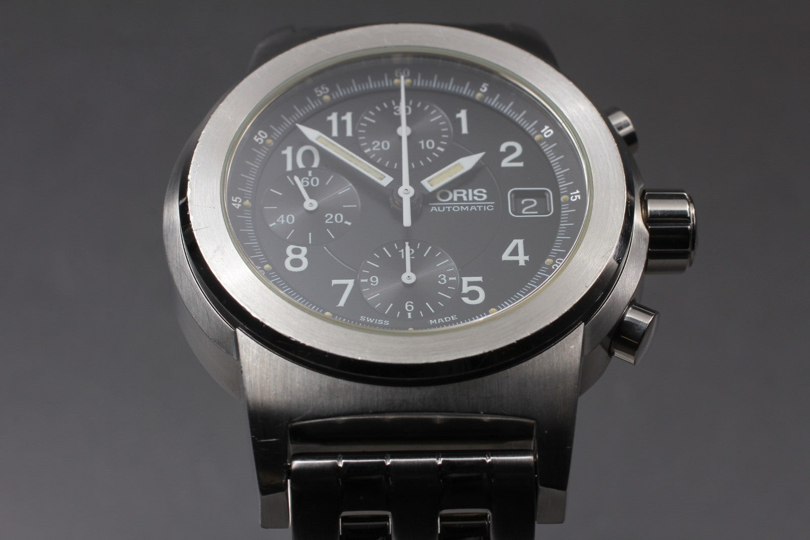 [Exc+5] ORIS Big Crown 7511 Automatic Chronograph Black Dial Silver Men's Watch