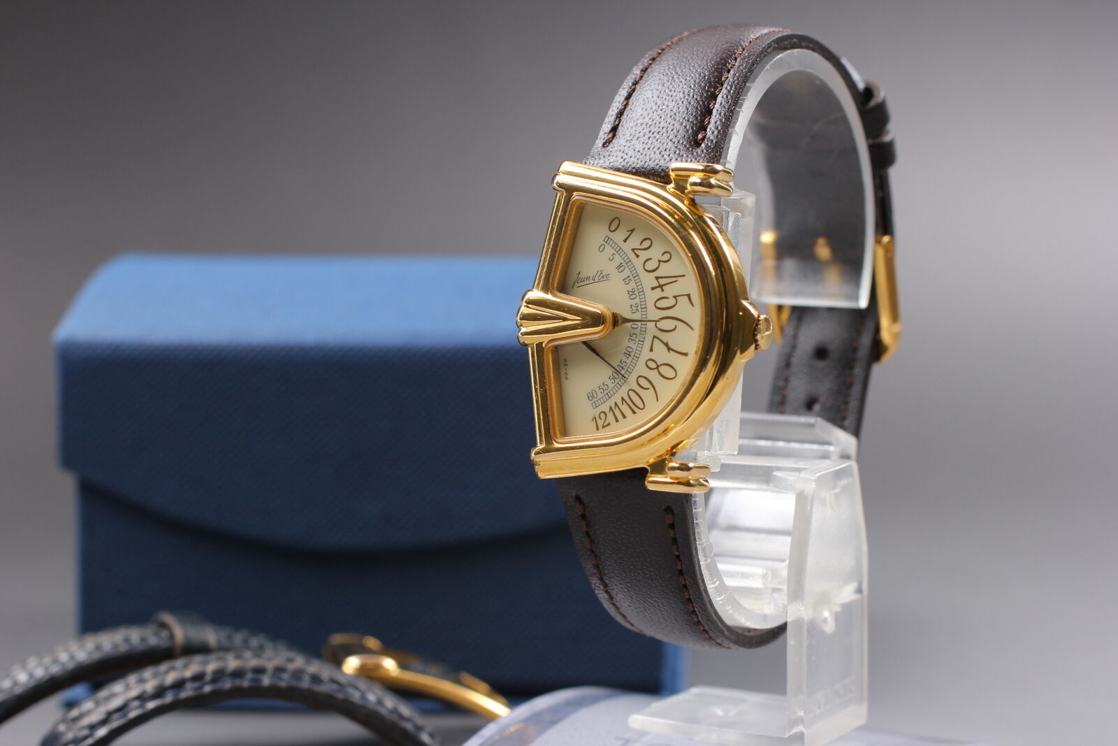 New battery [Exc+5] Jean d'eve Sectora Gold 25mm Women's Vintage Quartz Watch JP