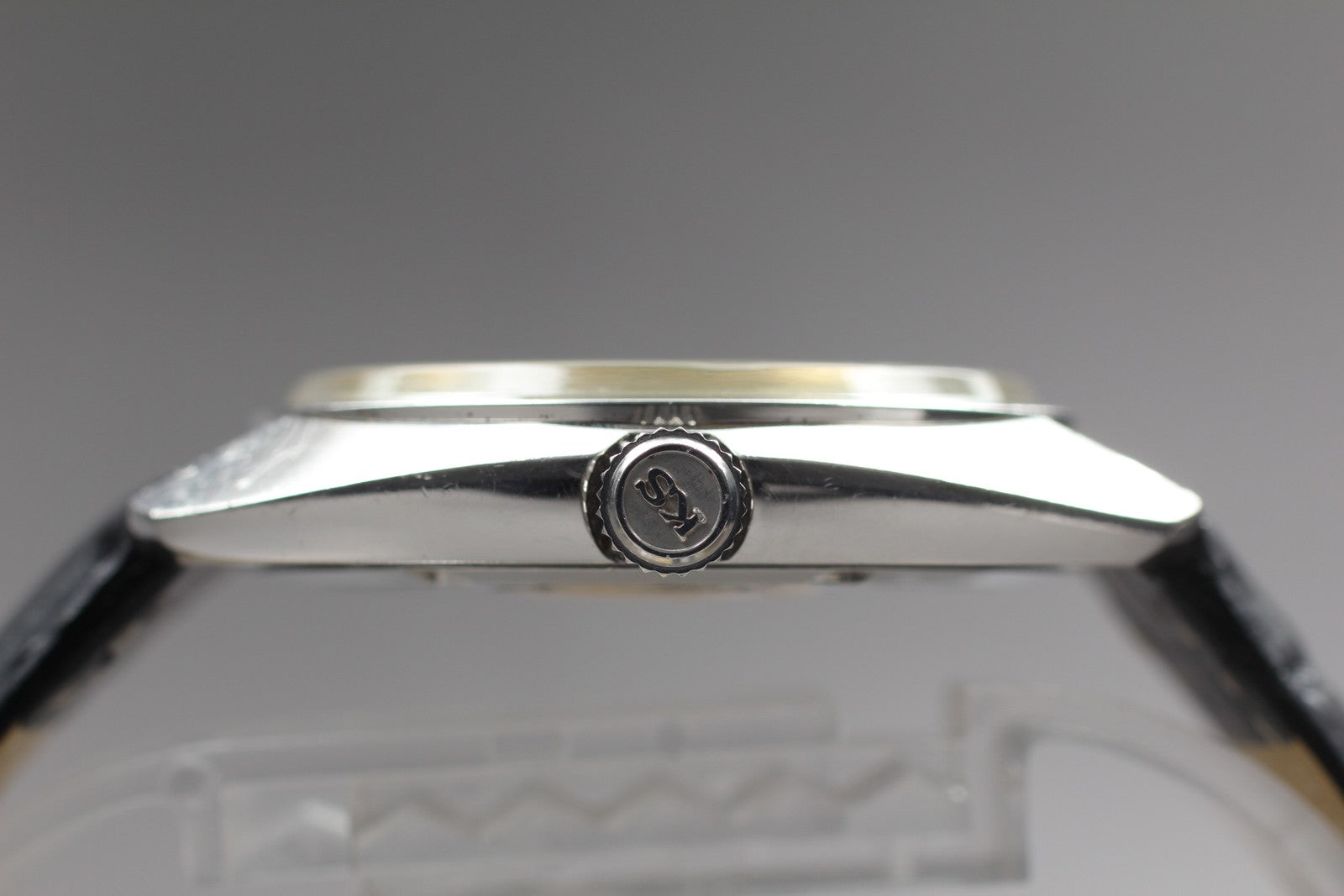 Vintage Exc+4 KING SEIKO HI-BEAT 4502-8010 Silver Hand-winding Men's Watch JAPAN