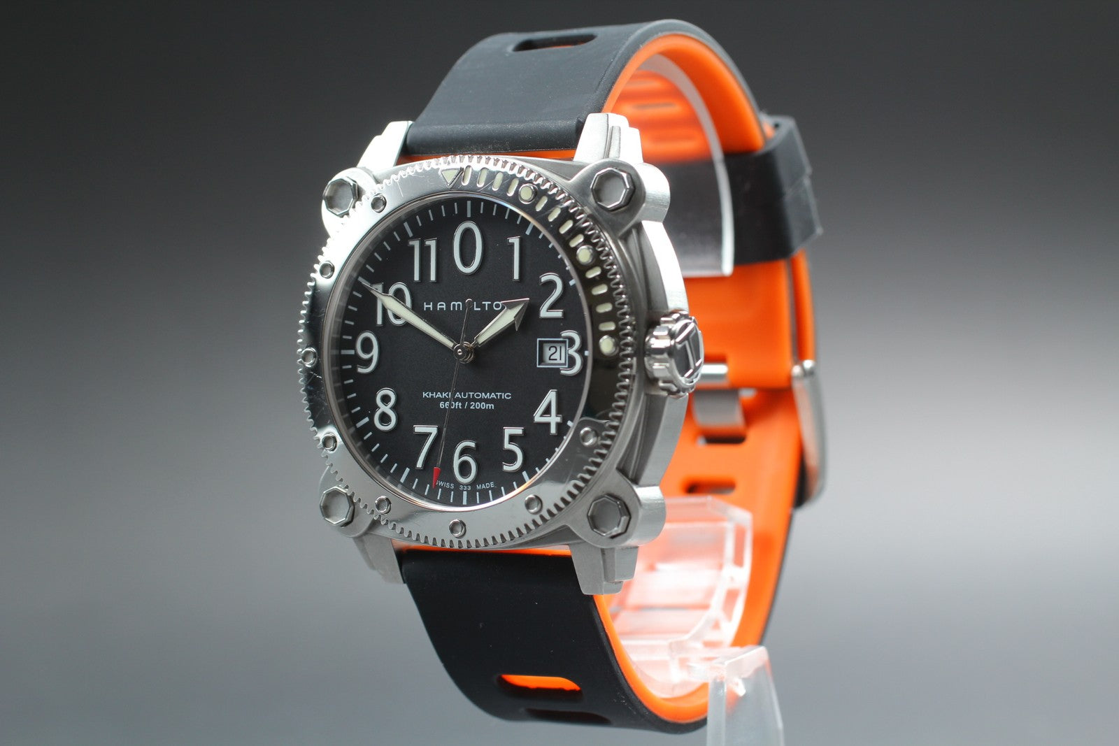 [Exc+5 Box] Hamilton Khaki Below Zero H785550 44mm Black Automatic Men's Watch