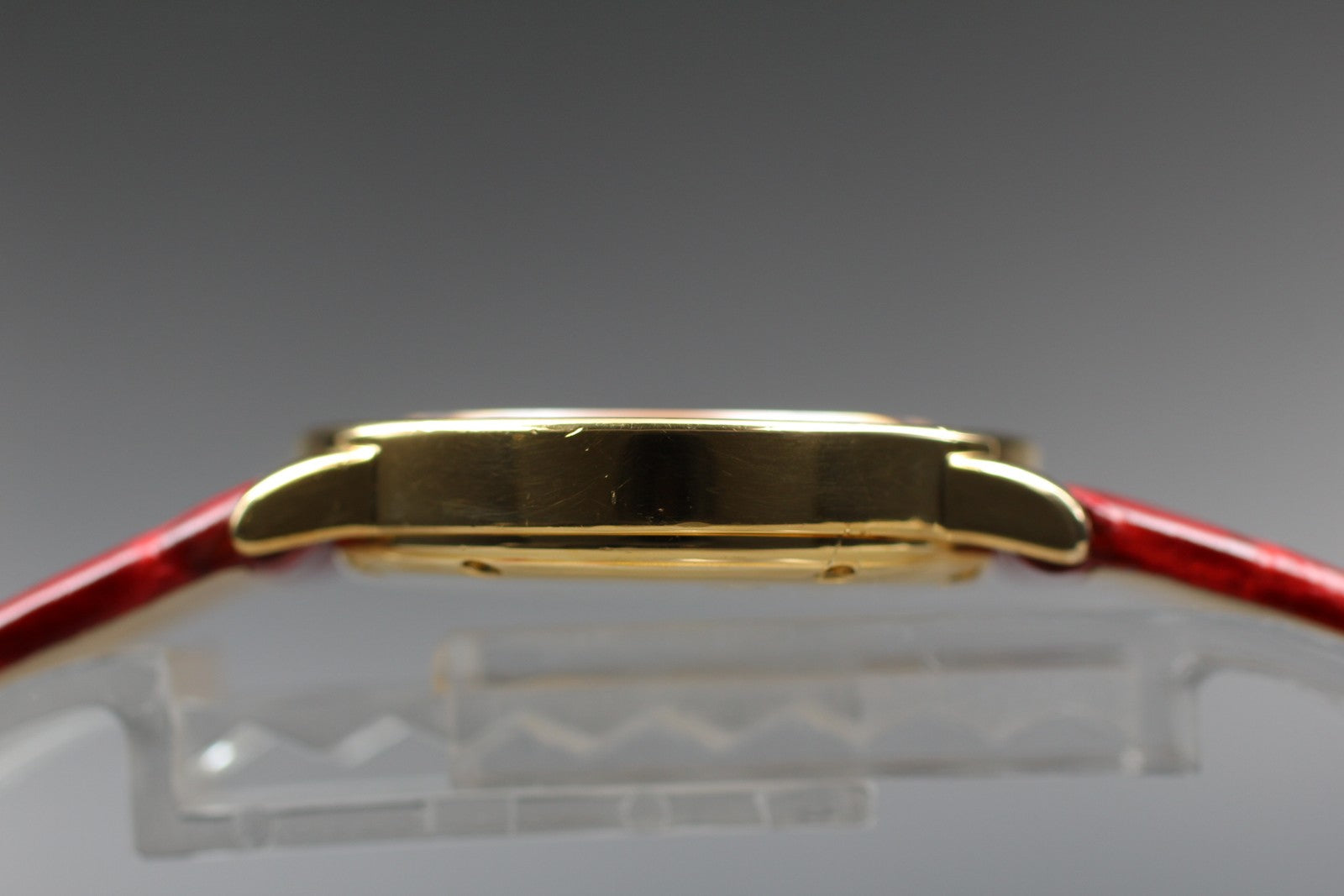 Vintage [Exc+5] Cartier Must Ronde de Cartier 1801 Red 22mm Women's Quartz Watch