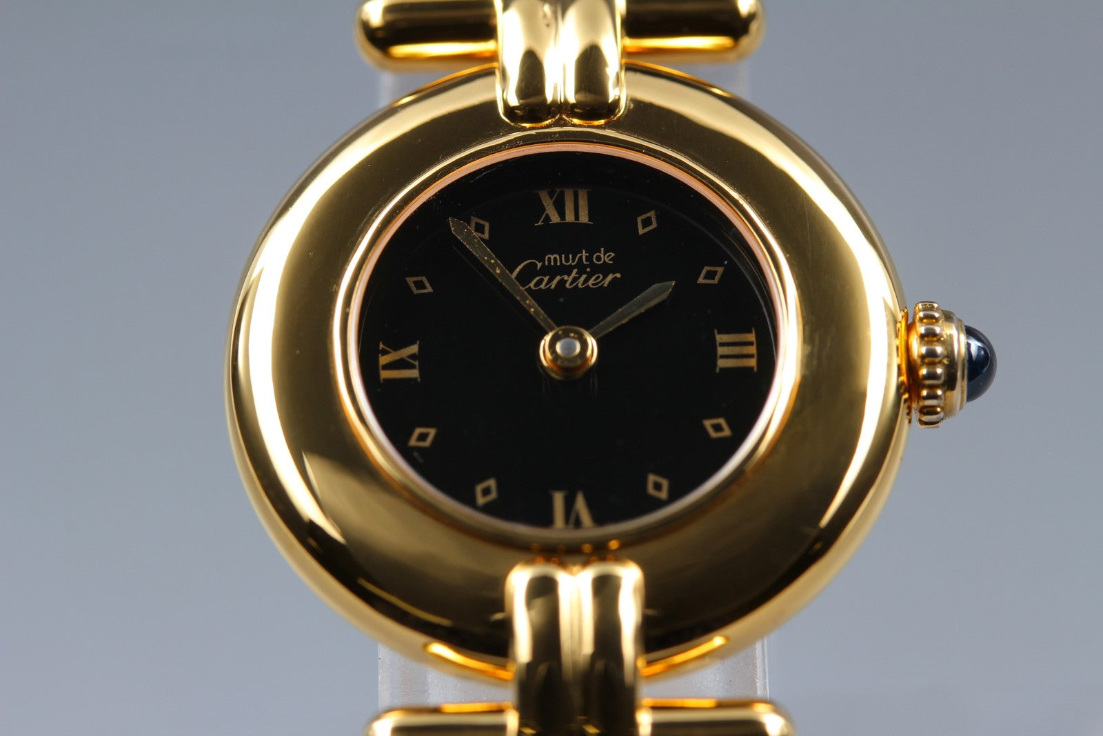 Vintage [Near MINT-] Cartier Must Colisee Vermeil 590002 Women's Quartz Watch