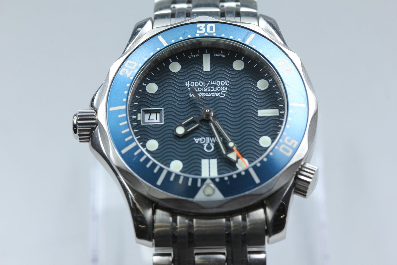 [Exc+5 Box] OMEGA Seamaster 300M 2561.80 Cal.1538 Blue 36mm Men's Quartz Watch