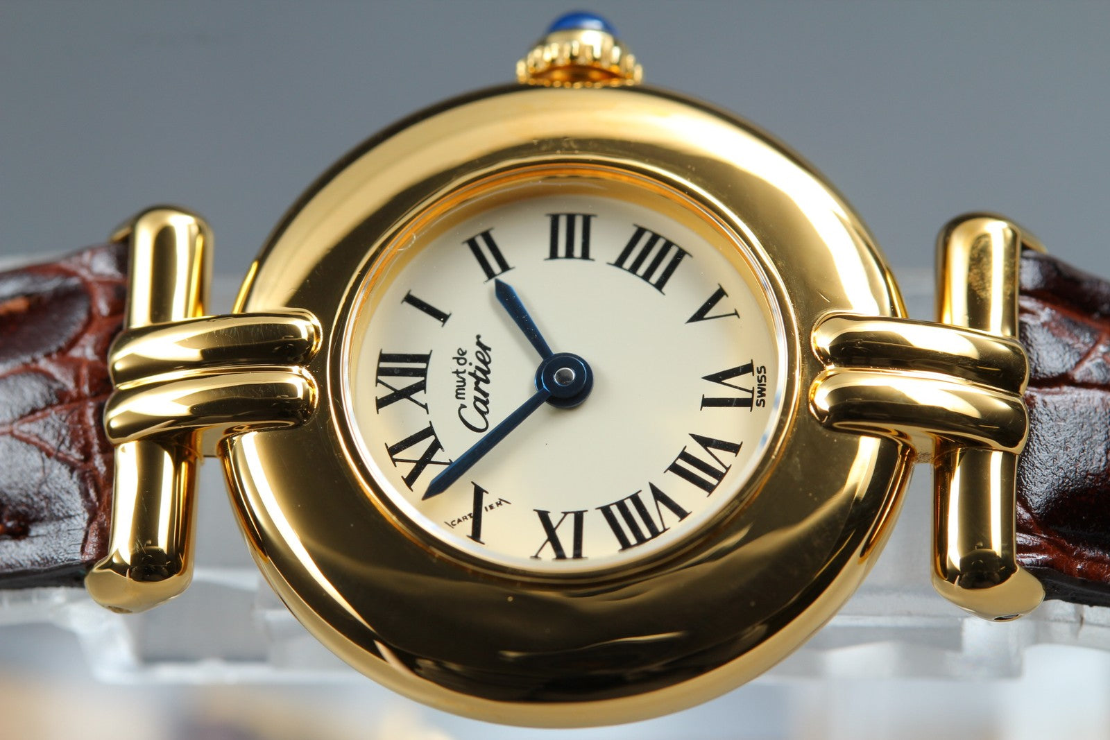 Vintage [Near MINT-] Cartier Must Colisee Vermeil 590002 Women's Quartz Watch