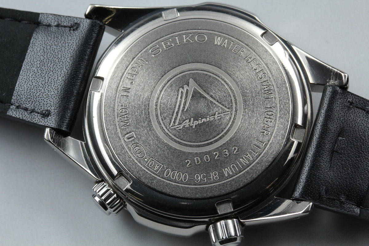 [Serviced] SEIKO Alpinist 8F56-00D0 SBCJ031 Ivory Titanium Men's Watch JAPAN