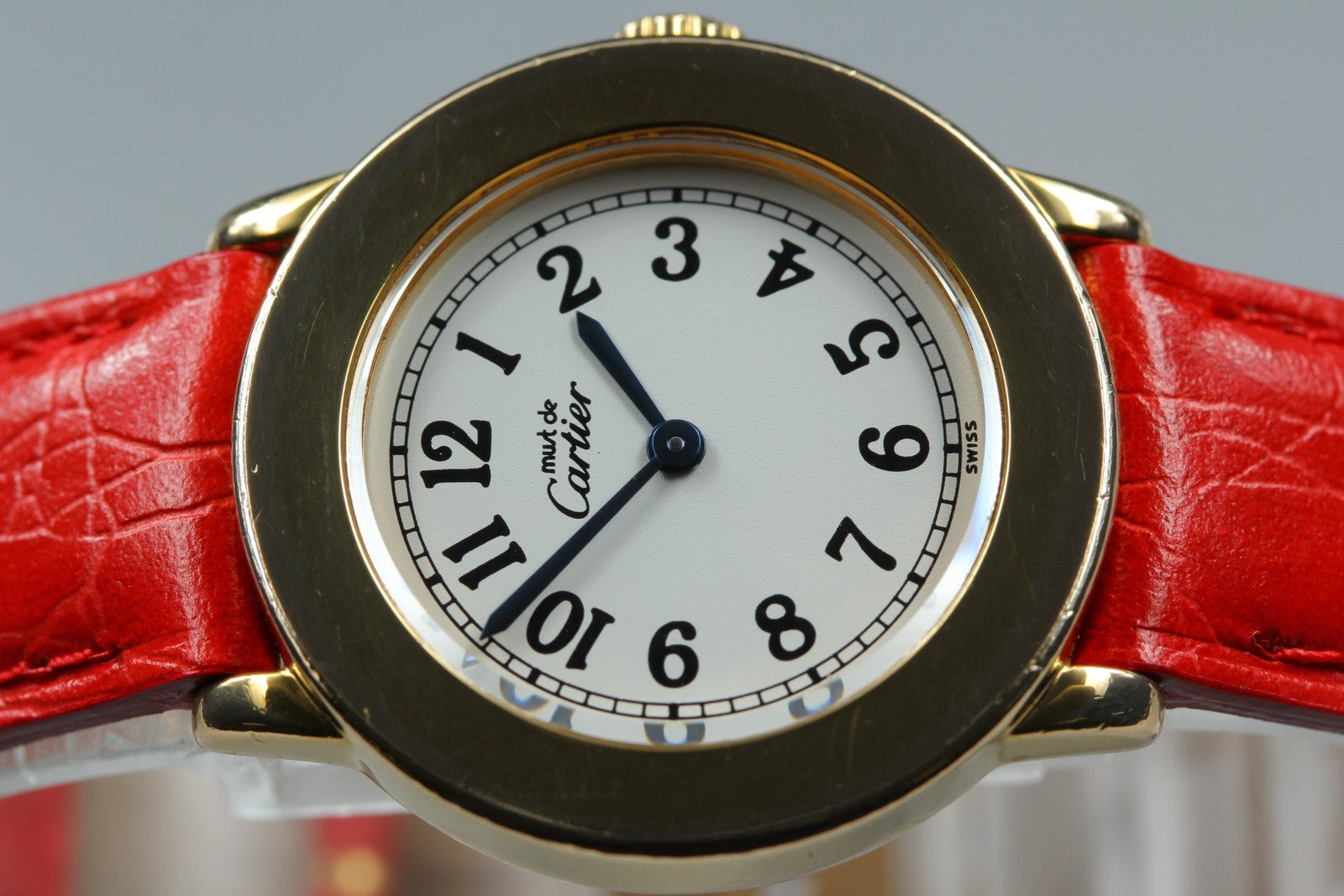 Vintage Cartier Must Ronde de Cartier 1801 Red Gold 27mm Women's Quartz Watch