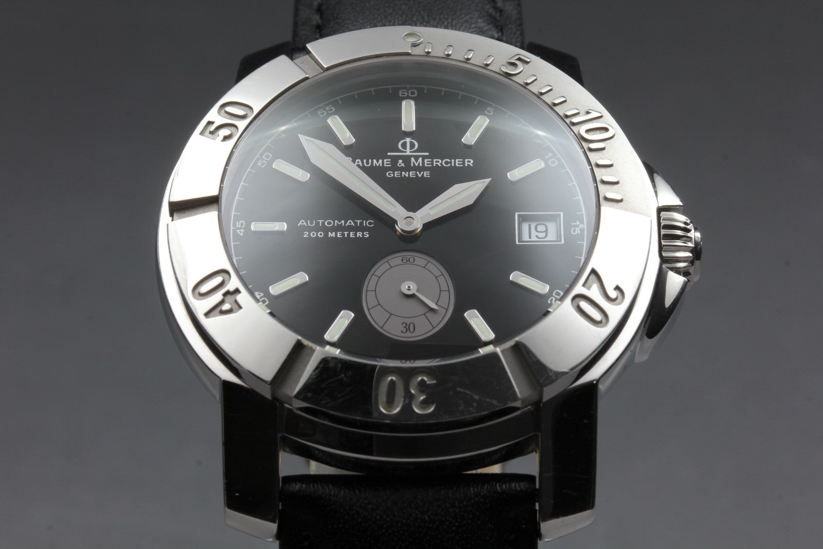 Baume & Mercier CapeLand 65353 Date black Dial Automatic Men's Watch 41mm JAPAN