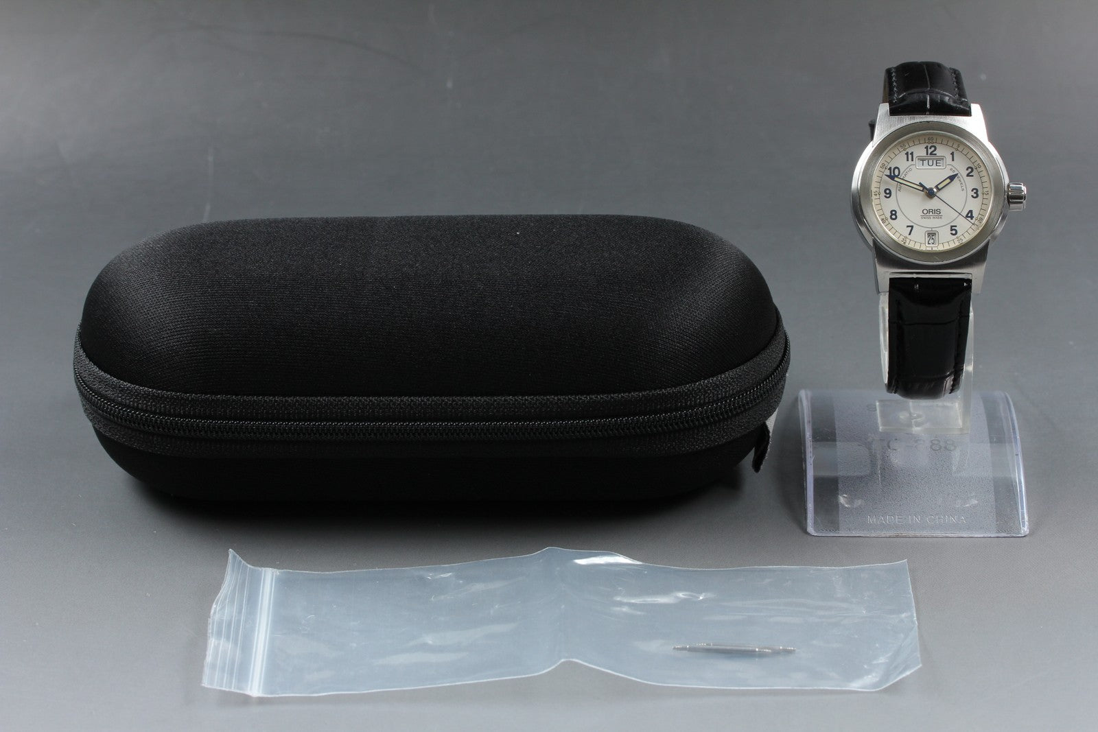 Vintage ORIS Big Crown 7501 Automatic White Day/Date Men's Watch 34mm JAPAN