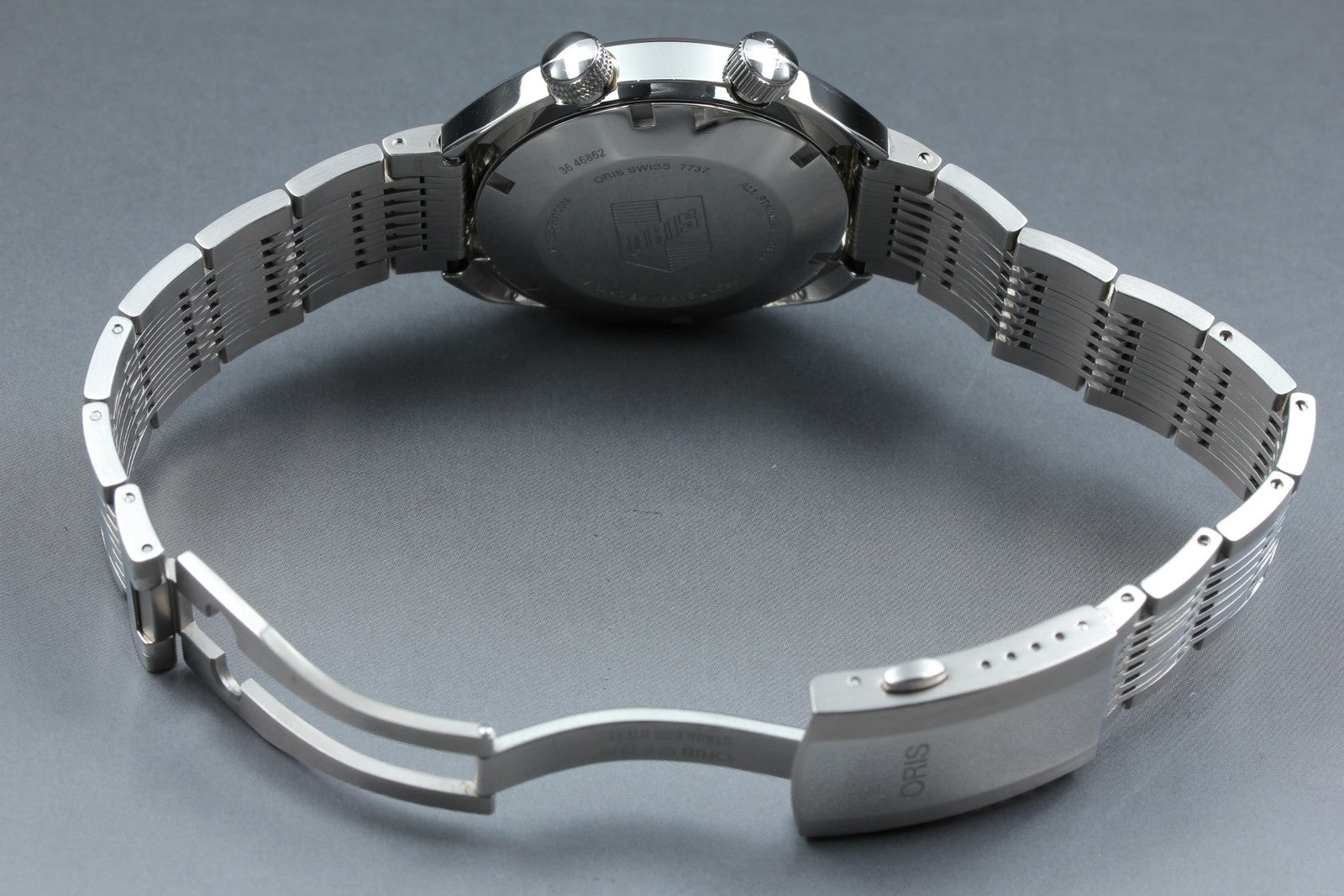 [Near MINT- Box] ORIS ChronOris Date 7737 Gray Dial 38mm Automatic Men's Watch