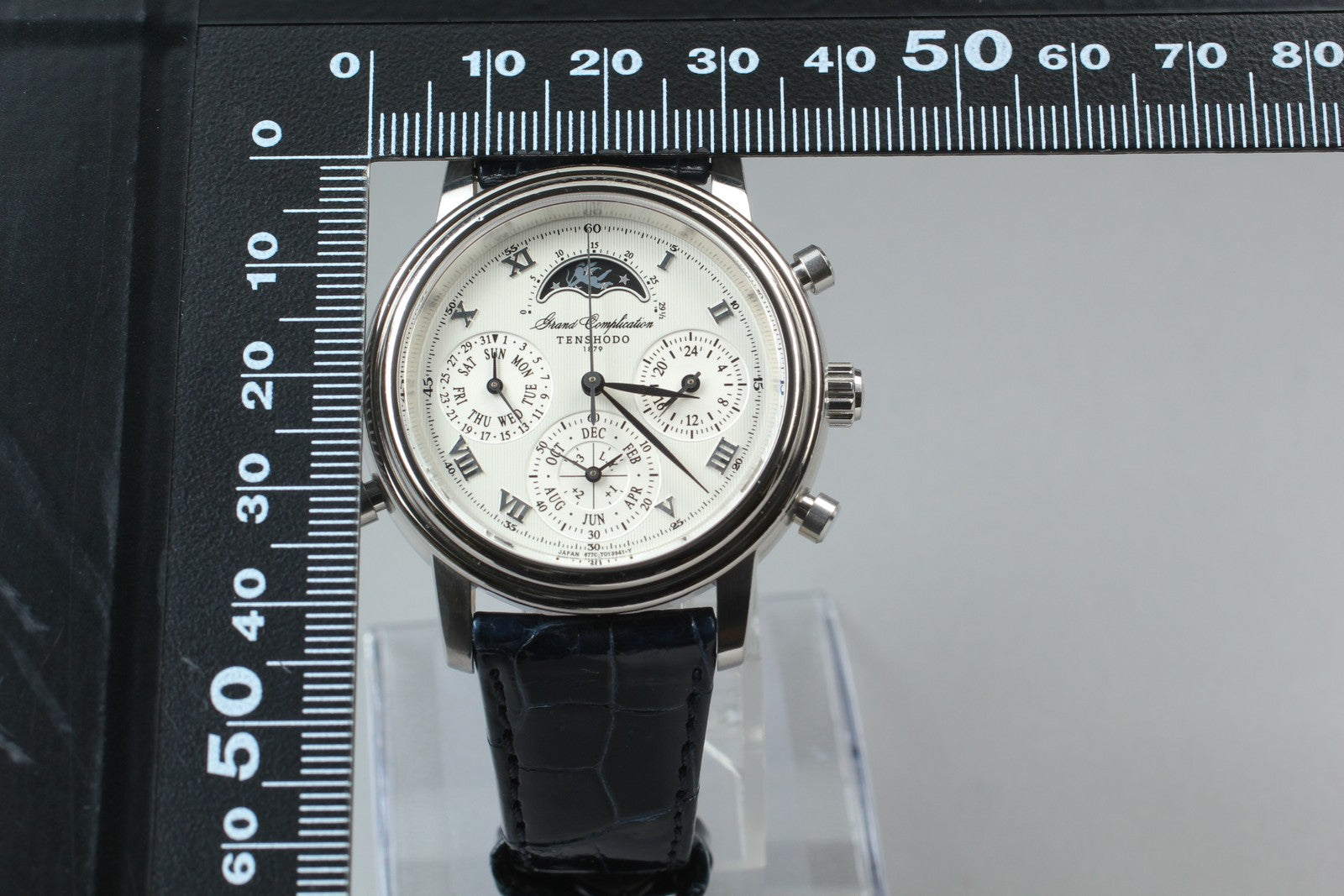 [Exc+5] TENSHOD Grand Complication 6771-T008721 TA Quartz Watch From JAPAN