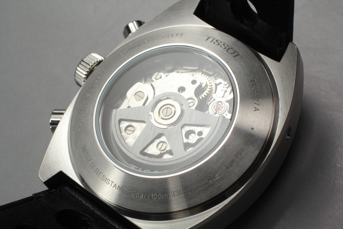 TISSOT Heritage T124427A Black Automatic Chronograph Men's Watch 43mm JAPAN Box