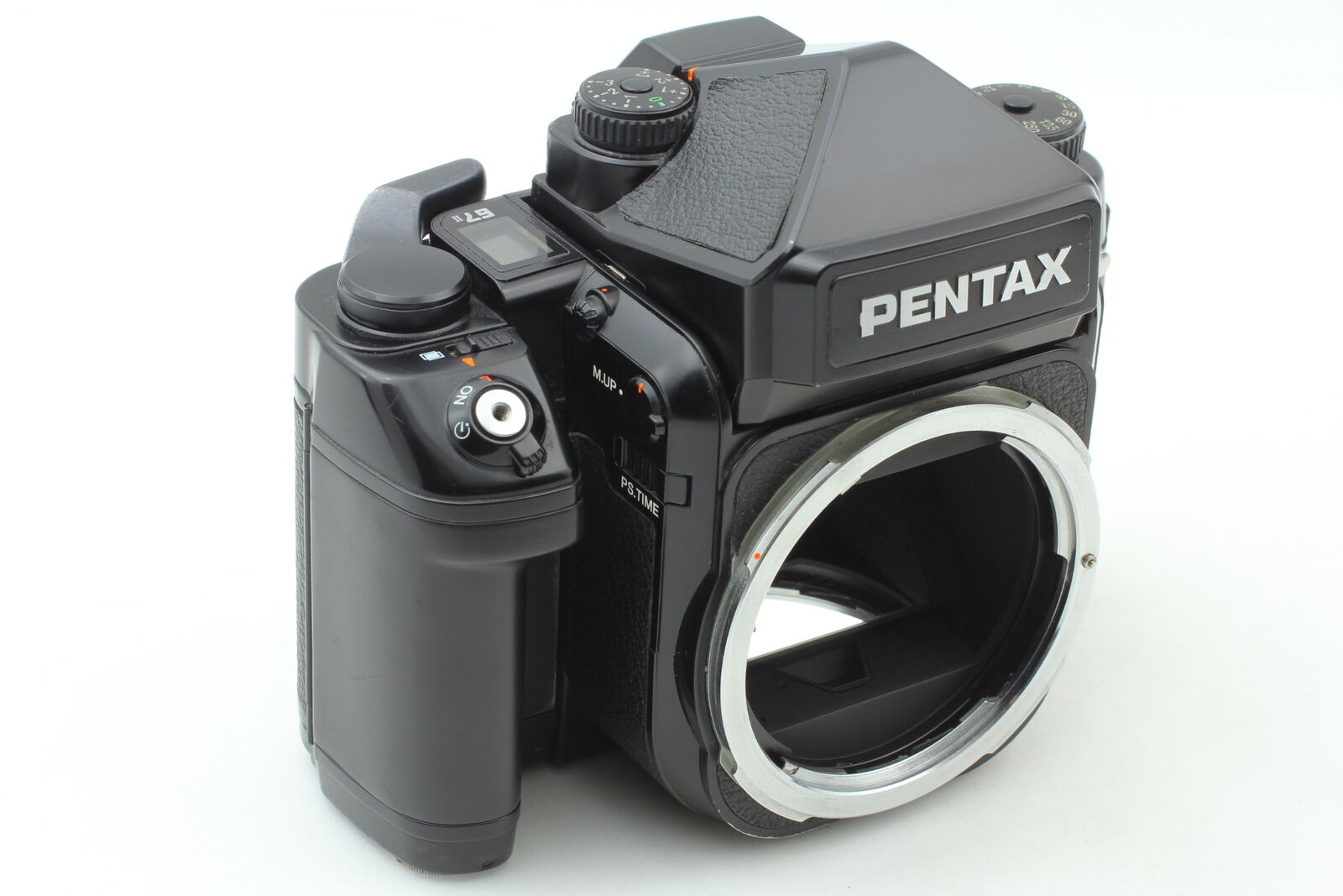 [Exc+5 w/Strap Grip] Pentax 67II Film Camera + 75mm f4.5 Lens AE From JAPAN