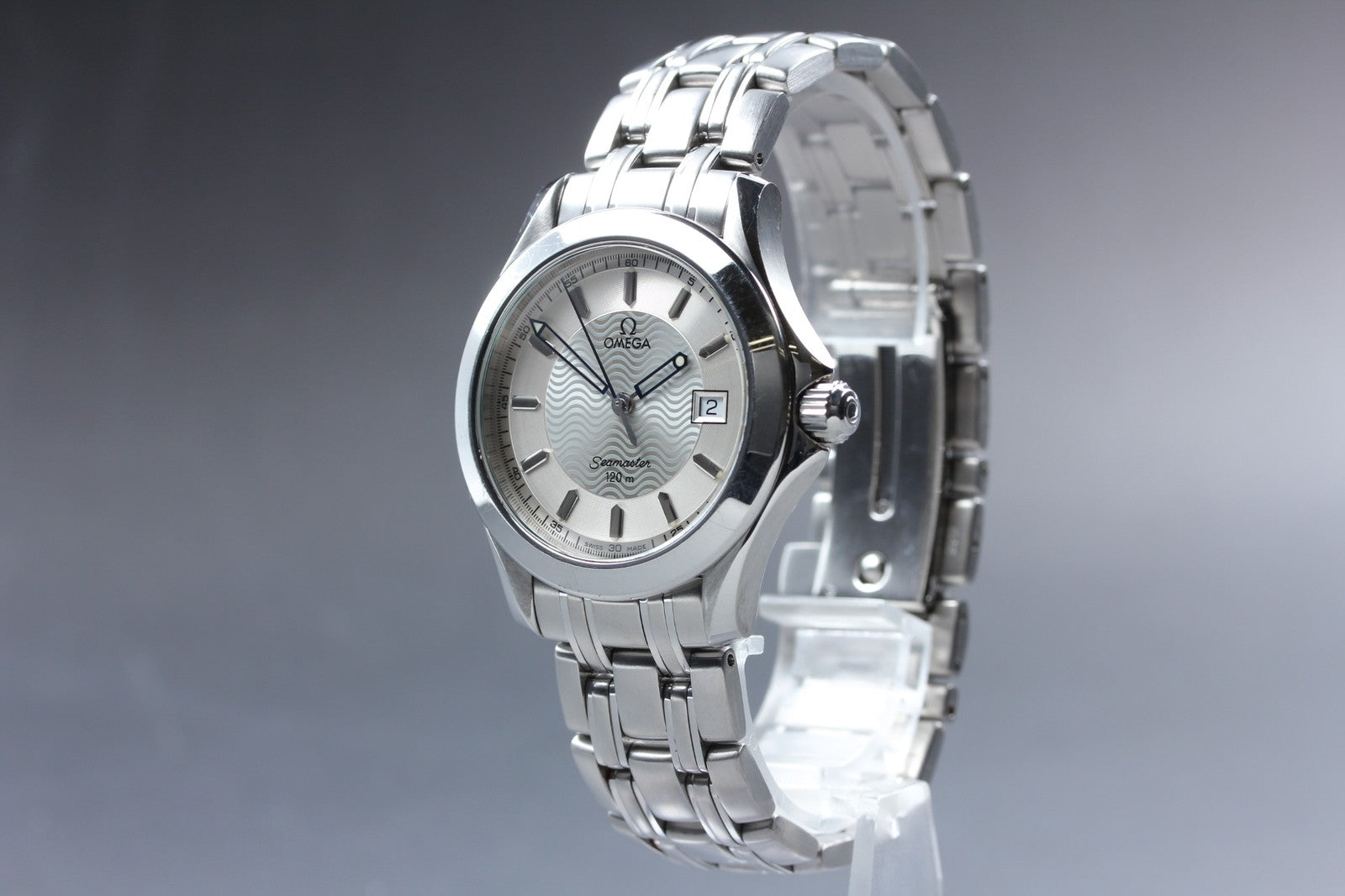 [Exc+5] Omega Seamaster 120M 2511.31 Cal.1538 Silver Date Quartz 36mm Mens Watch
